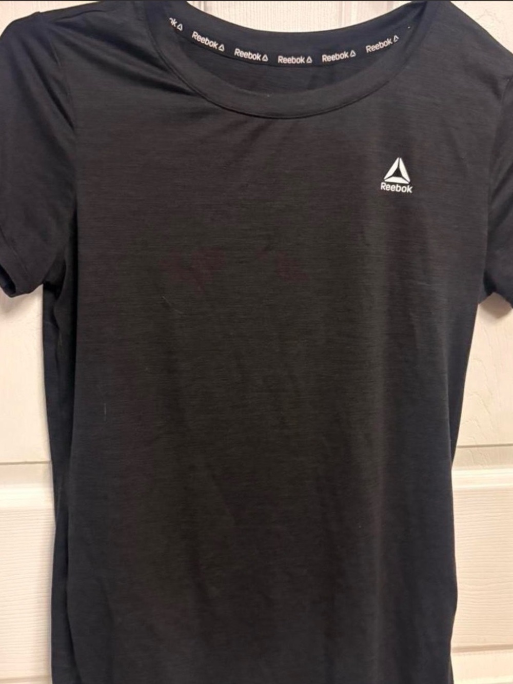 Reebok Black Tee with White Delta Logo